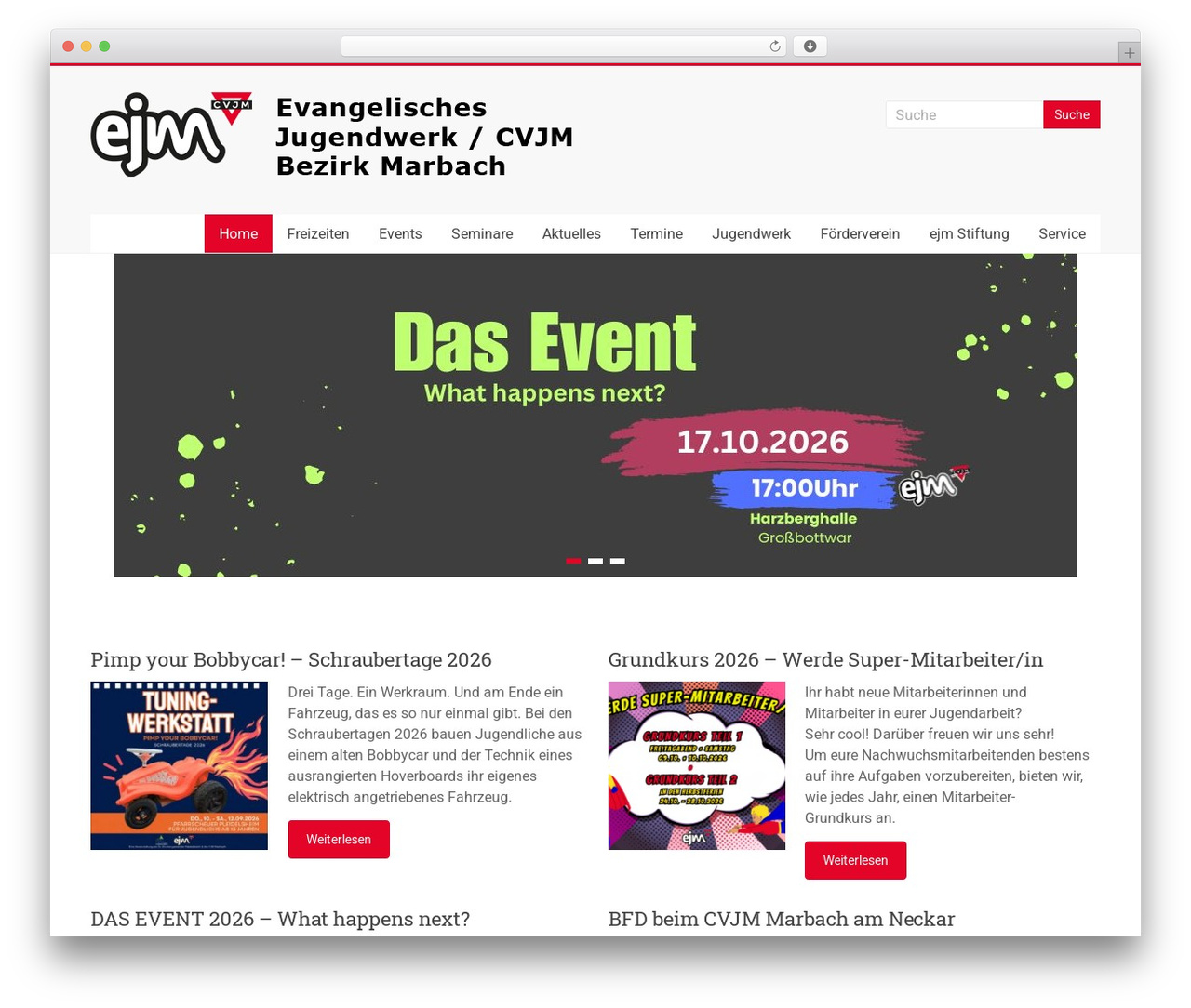 WordPress theme Accelerate Pro - ejw-marbach.de