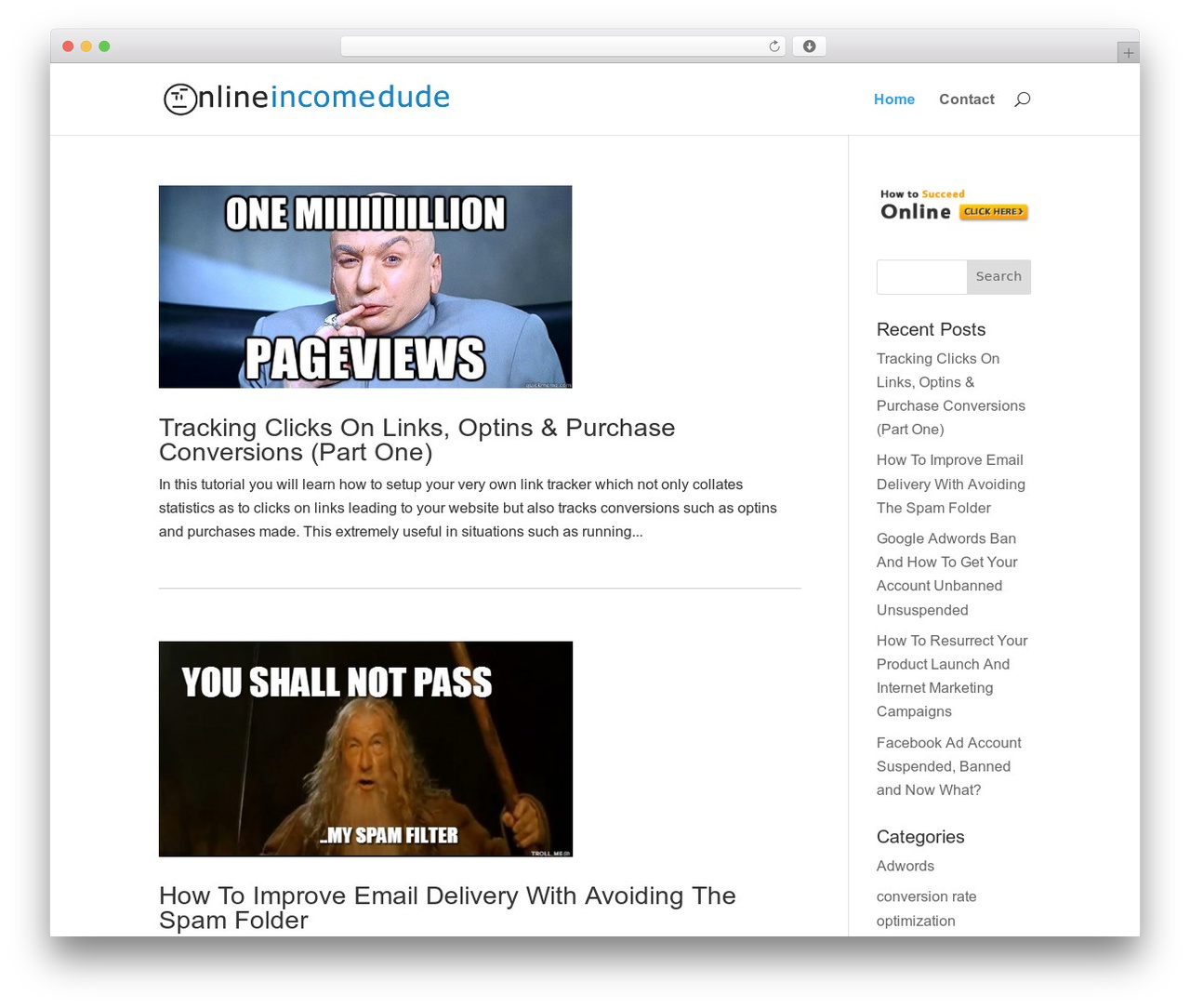 WordPress theme Divi - onlineincomedude.com