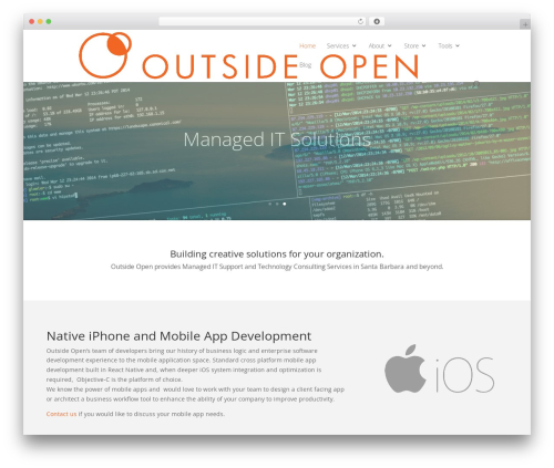 WordPress theme Divi - outsideopen.com