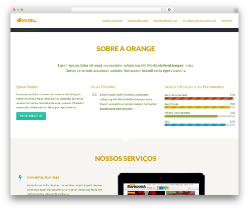 WordPress theme Qualia - orangead.com.br