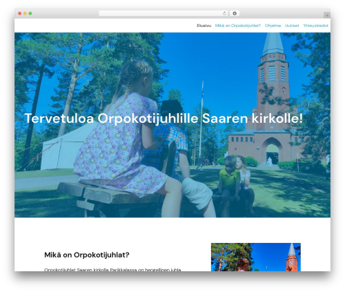 WordPress theme Theme Ukkonen - orpokotijuhlat.fi