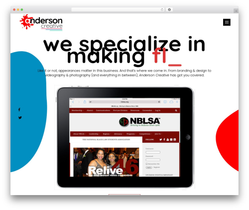 WP theme Blomma - andersoncreativestrategies.com