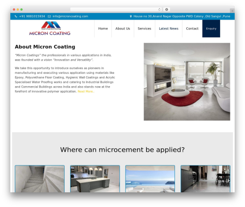 Revolution slider WordPress plugin - microncoating.com