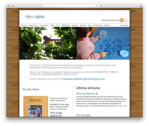 Catalyst theme WordPress - ojodeagua.es