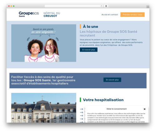 FlexiPOW WordPress theme - hopital-lecreusot.com