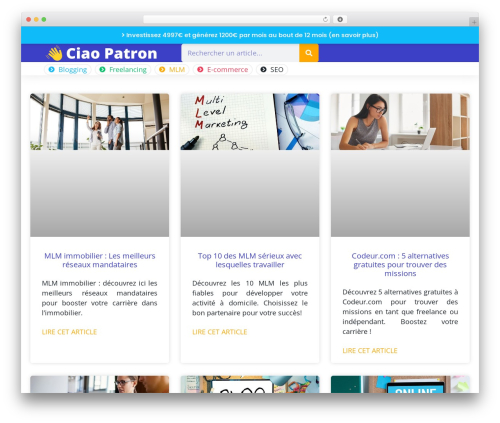 Stellar WordPress plugin - ciao-patron.com