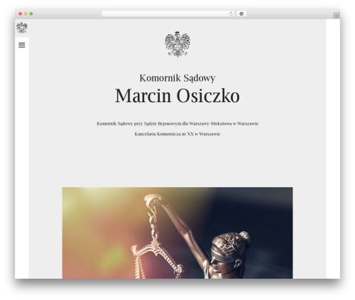 Justitia premium WordPress theme - komornik-osiczko.pl