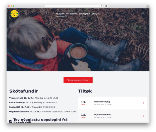 Lunnar Starter Two theme WordPress - leirvikspall.fo