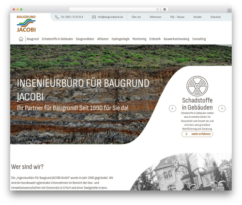 WM-Base theme WordPress - baugrundjacobi.de