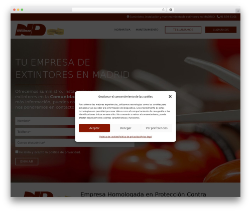 aeuroweb WordPress theme - mantenimientoextintoresmadrid.com