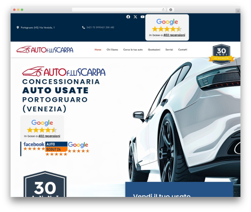 Hello Elementor WordPress theme design - autoscarpa.com