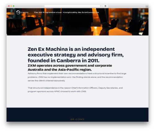 Theme WordPress Radcliffe 2 - zenexmachina.com
