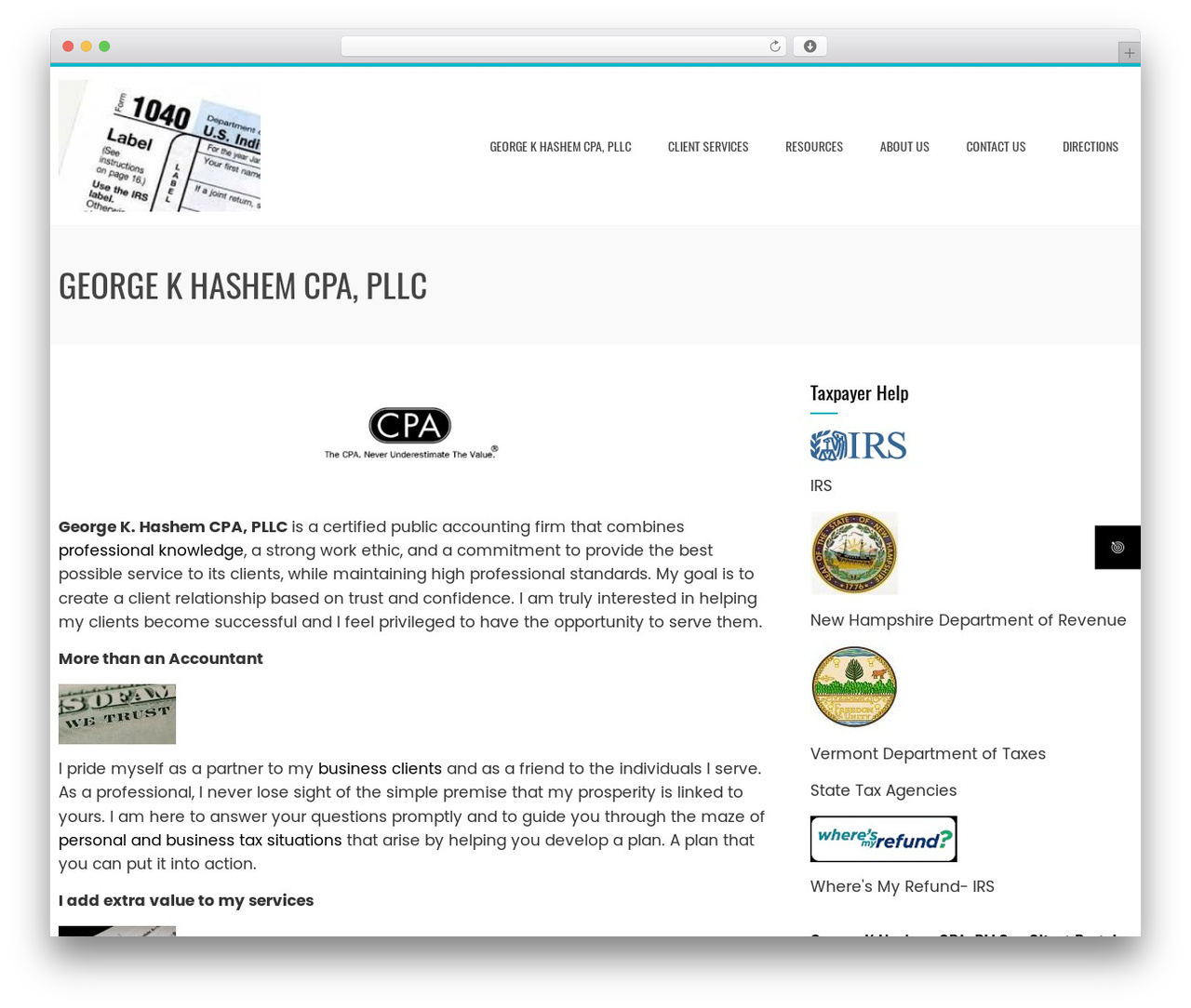 WordPress theme Total - gkhashemcpa.com