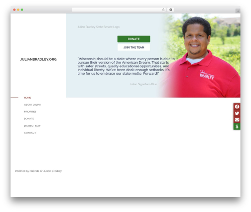 Side menu pro WordPress plugin - julianbradley.org