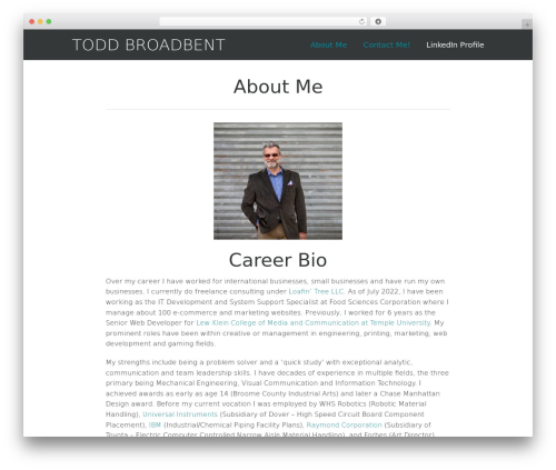 BakedWP WordPress theme - toddbroadbent.com