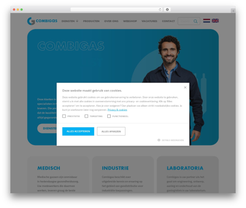 Combigas WordPress theme - combigas.nl