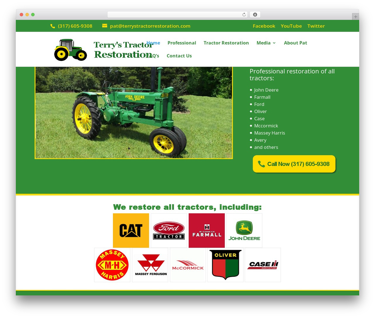 Divi WordPress theme - terrystractorrestoration.com