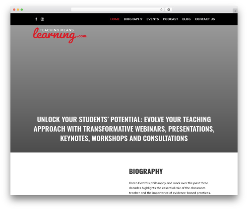 Exclusive divi WordPress plugin - teachingmeanslearning.com
