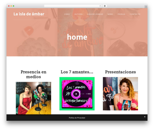 Genesis theme WordPress - laisladeambar.com