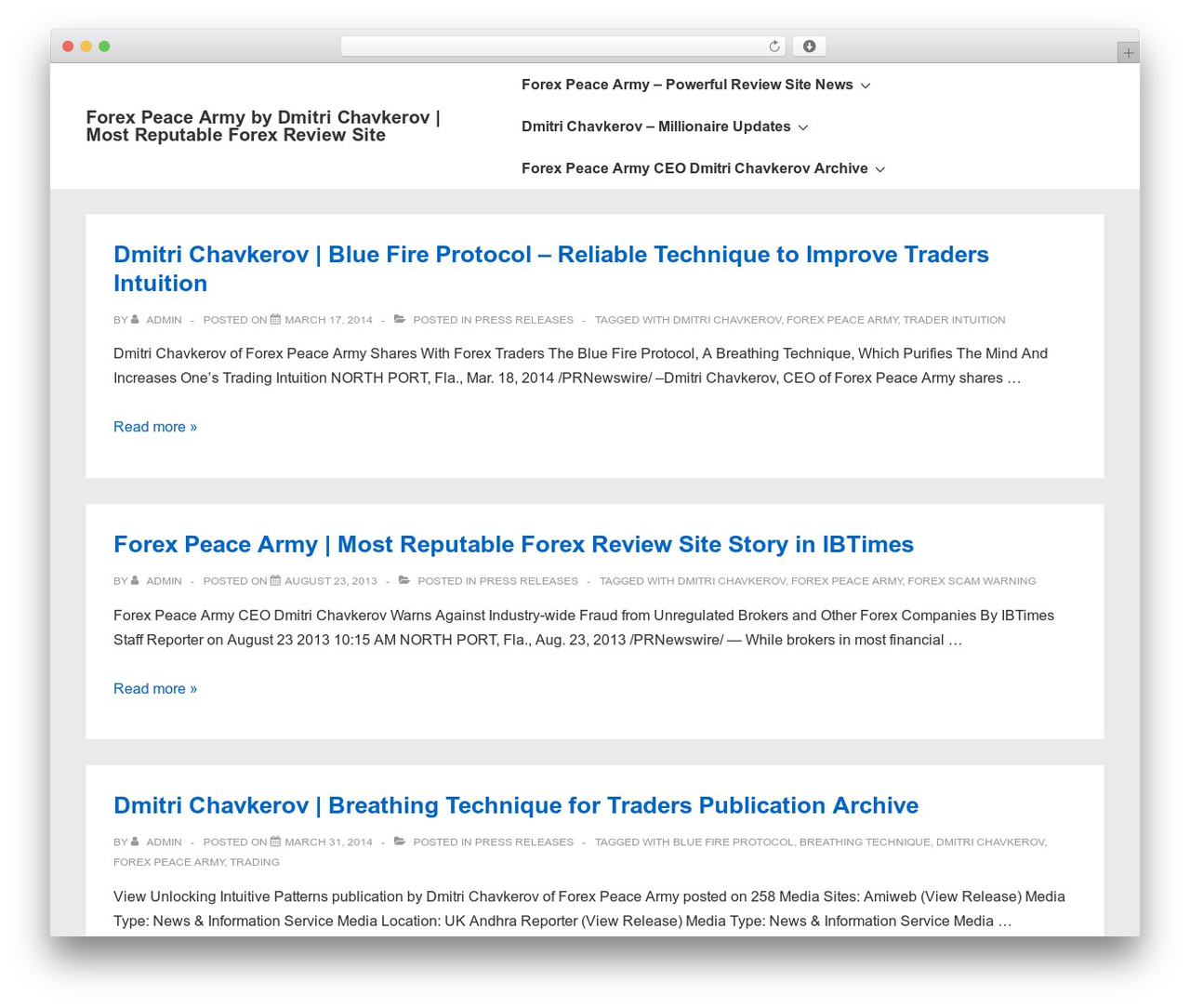 Responsive best WordPress theme - forexpeacearmynews.com