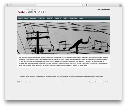 Responsive Pro WordPress page theme - thesongpartnership.com Responsive Pro WordPress page theme - thesongpartnership.com