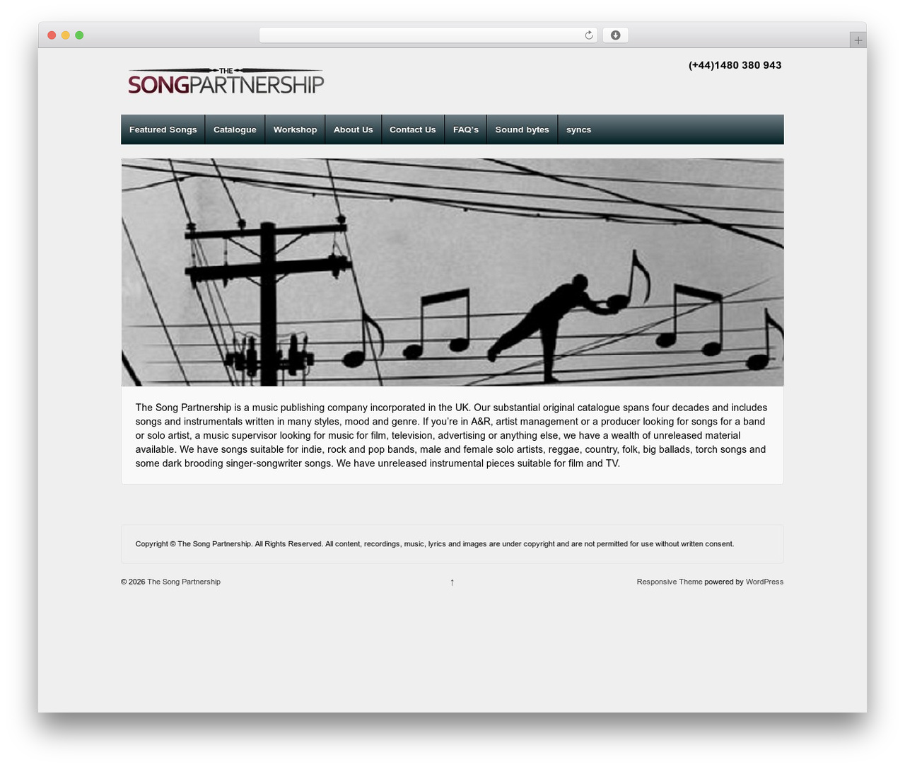 Responsive Pro WordPress page theme - thesongpartnership.com Responsive Pro WordPress page theme - thesongpartnership.com