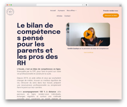Theme WordPress Divi - lescale.io