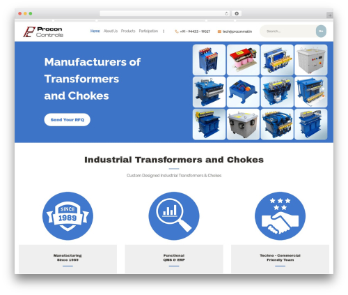 Theme WordPress Soleng - industrial-transformers.com