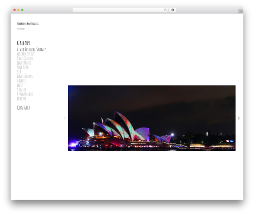 Touchfolio WordPress theme image - federicomantegazza.com
