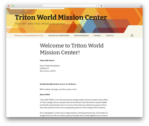 Twenty Thirteen free WordPress theme - tritonubf.com