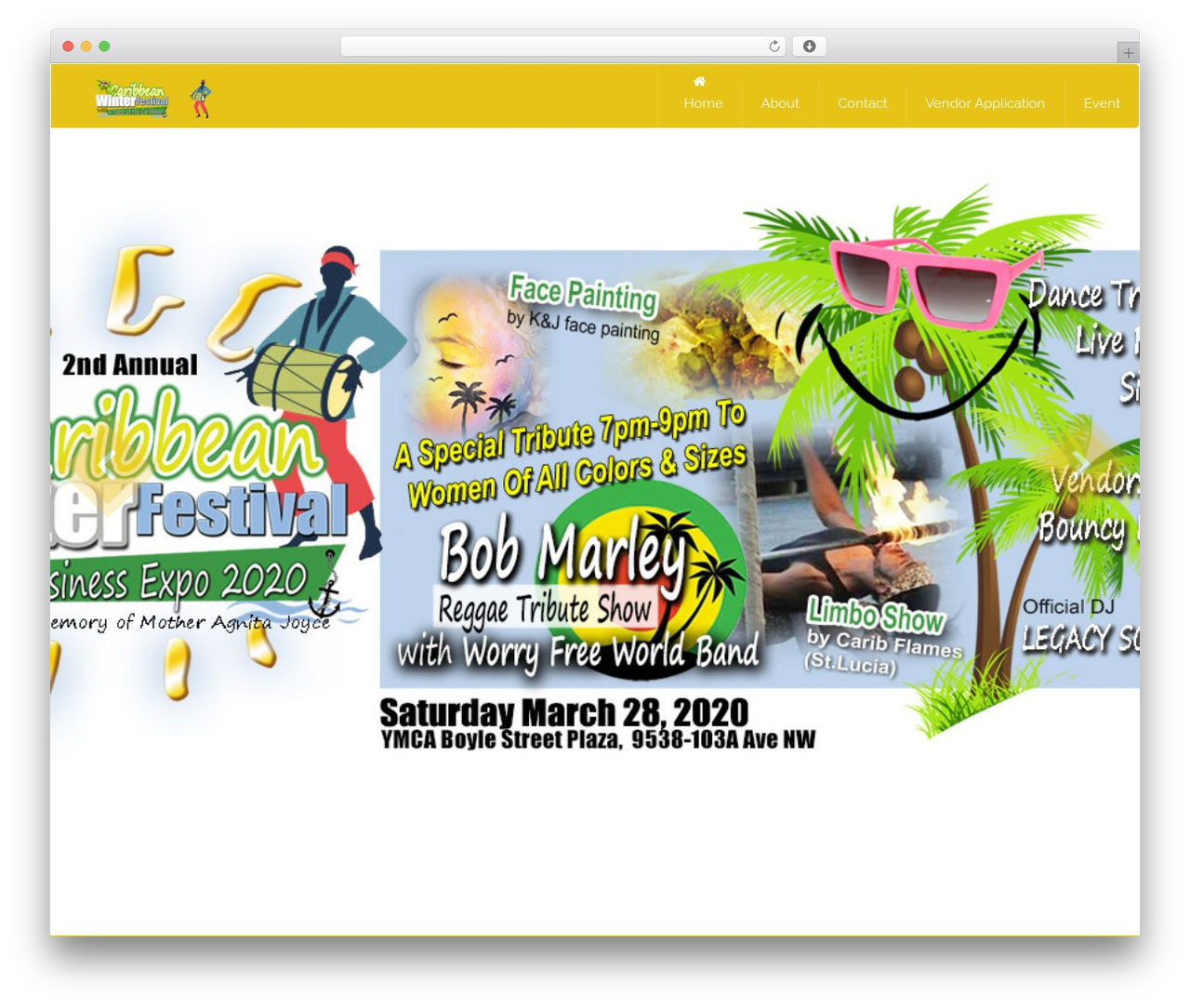 WordPress theme Electron - caribbeanwinterfestival.com