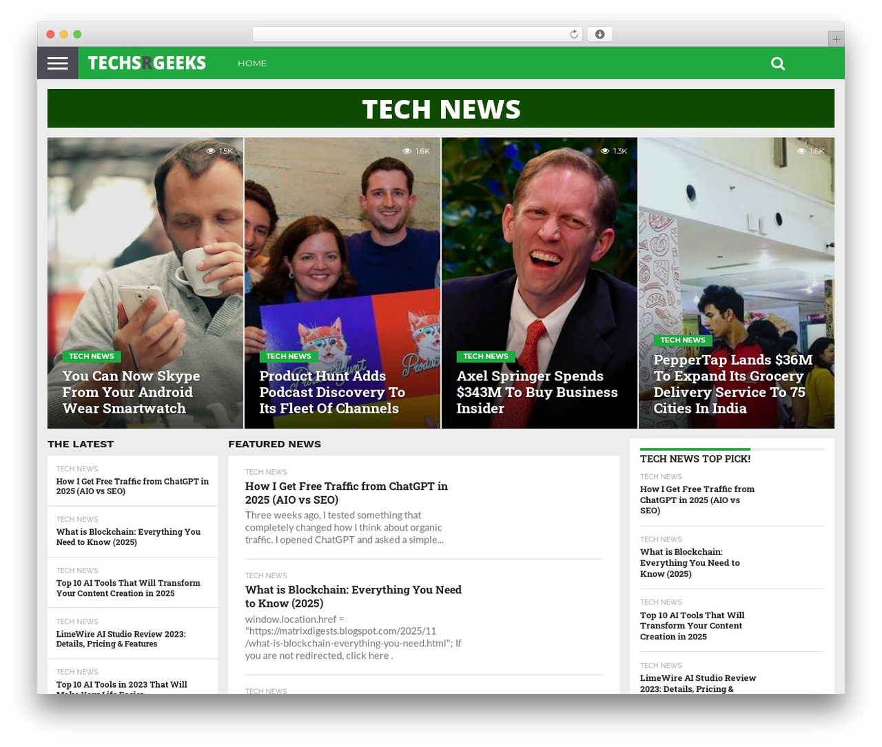 WordPress theme Flex Mag - techsrgeeks.com WordPress theme Flex Mag - techsrgeeks.com