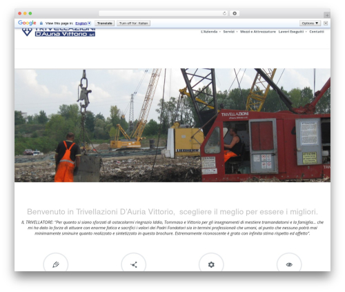 WordPress theme Infinite - trivellazionidauriavittorio.it