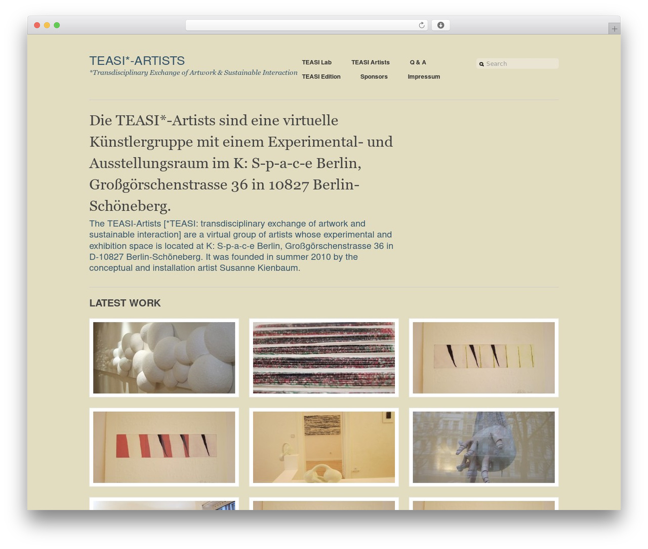 WordPress theme Work-a-holic - teasi-artists.com