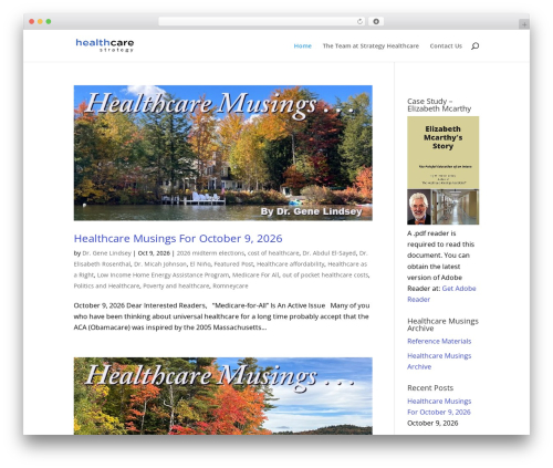 Divi WP theme - strategyhealthcare.com