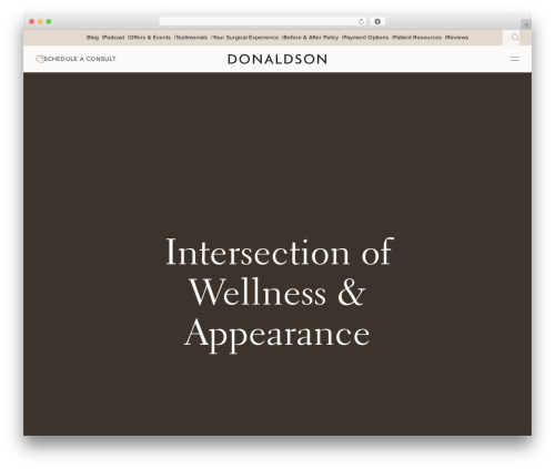 fire premium WordPress theme - www.donaldsonplasticsurgery.com