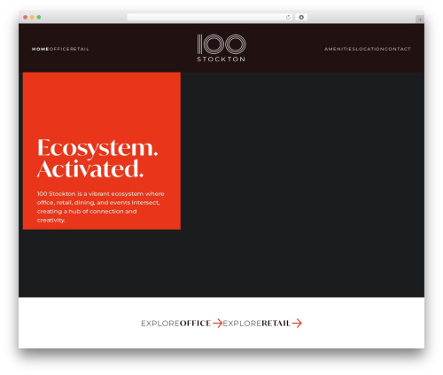 WordPress theme 100 Stockton - 100stockton.com