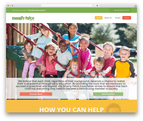 WordPress theme Donation Wordpress Theme - smartypatch.org