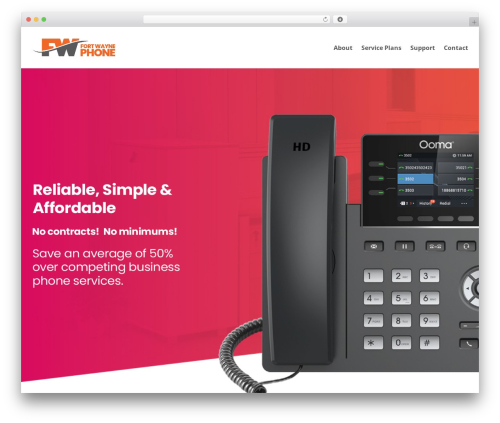 WSG WordPress theme design - fortwaynephone.com