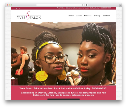 Yves Salon premium WordPress theme - yvessalon.com