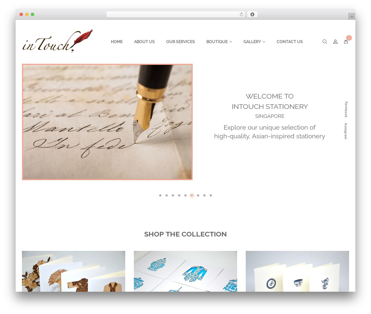 Aidoo WordPress theme - intouch-stationery.com