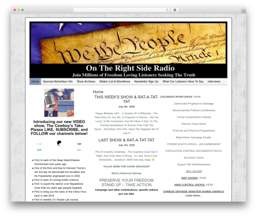 Catalyst WP theme - ontherightsideradio.com