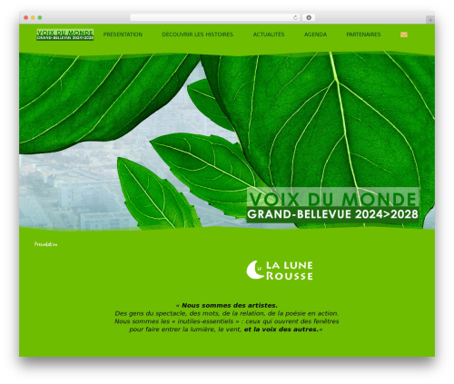 EOLIS theme WordPress - voixdumonde.fr