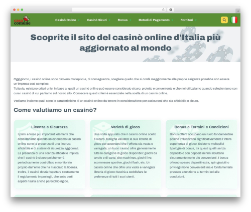 iGaming theme WordPress - www.casacomunelaudatoqui.org