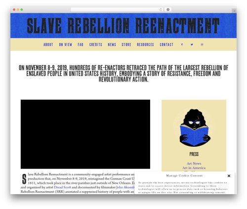 Krunk theme WordPress - slave-revolt.com