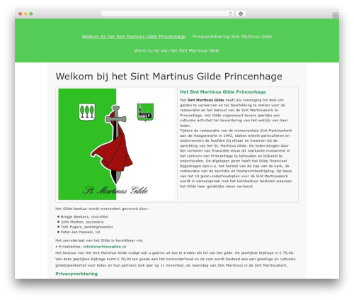 OneColumn top WordPress theme - martinusgilde.nl