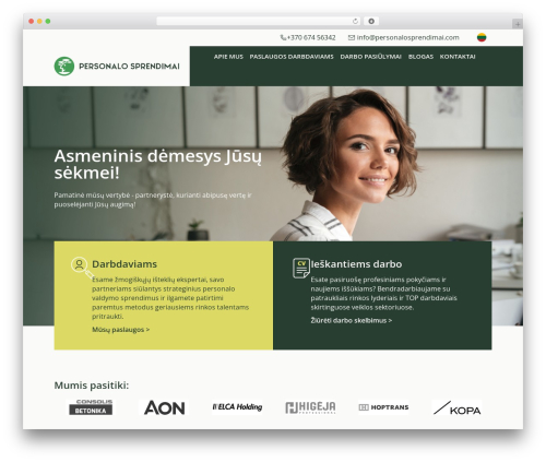 Saitera theme WordPress - personalosprendimai.com