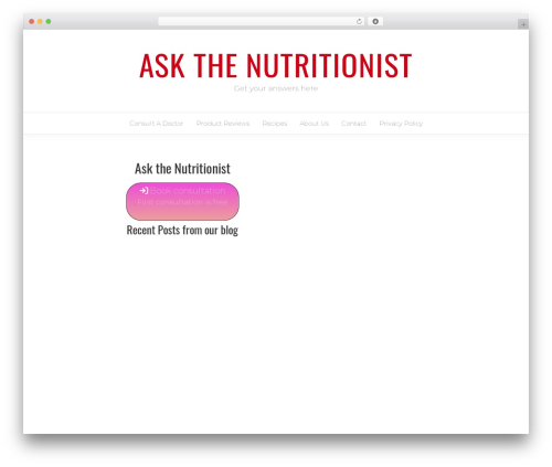 Saya WordPress template - askthenutritionist.net
