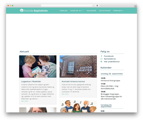 Theme WordPress Divi - baptistkirke.dk