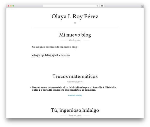 WordPress template Page - olayaroy.es